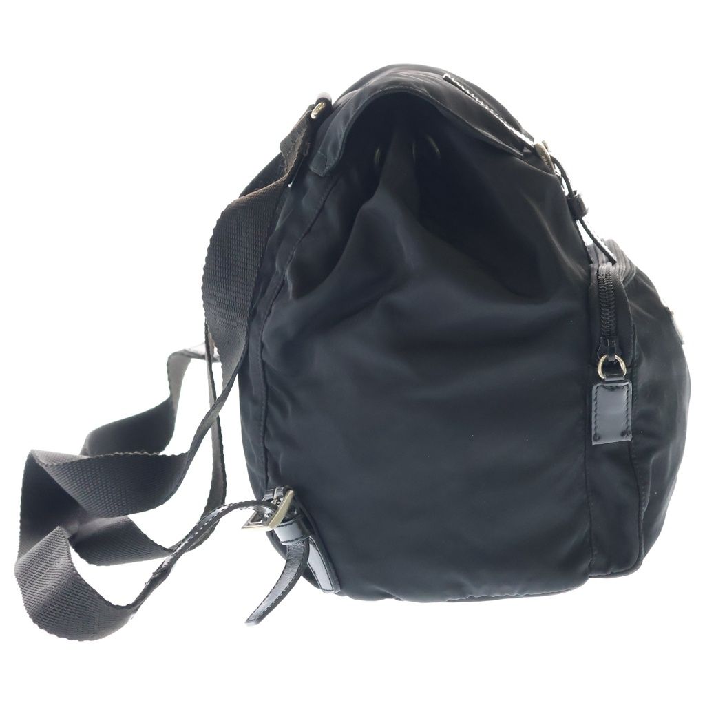 Prada Mini Backpack Black Tessuto Nylon Silver — view 3