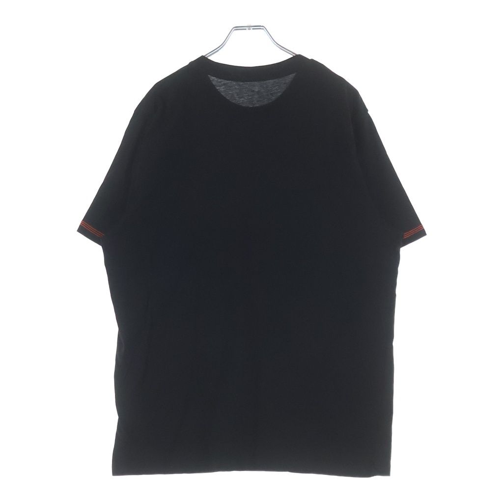 Moncler Maglia Front Logo Print Crew Neck Short Sleeve T-Shirt Black — view 2