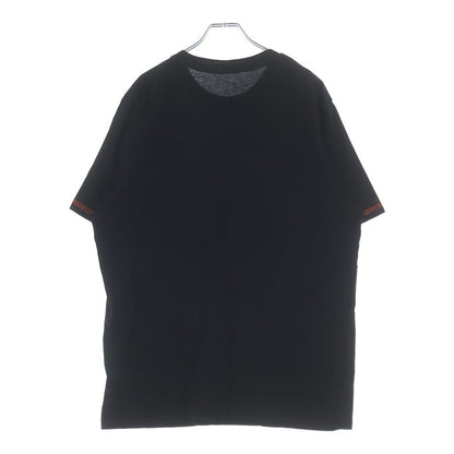 Moncler Maglia Front Logo Print Crew Neck Short Sleeve T-Shirt Black — view 2