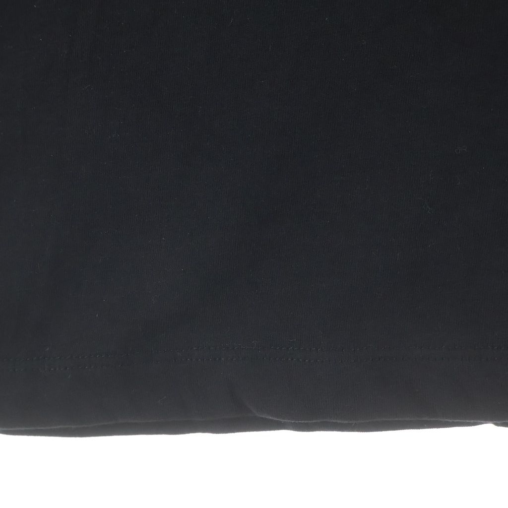 Moncler Maglia Front Logo Print Crew Neck Short Sleeve T-Shirt Black — view 6