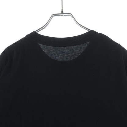 Moncler Maglia Front Logo Print Crew Neck Short Sleeve T-Shirt Black — view 4