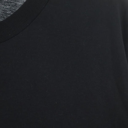 Moncler Maglia Front Logo Print Crew Neck Short Sleeve T-Shirt Black — view 5