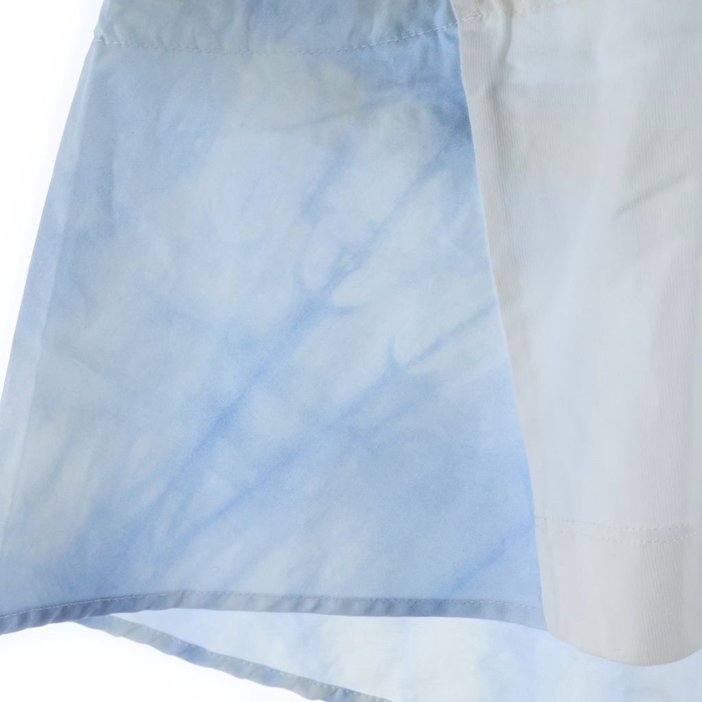 Moncler SS T-Shirt Cloud Print Contrast Waist Drawcord Crew Neck Short Sleeve — view 6
