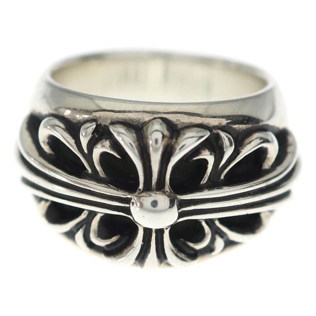 Chrome Hearts Flrl Crs Floral Cross Ring Silver — view 4