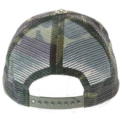 Chrome Hearts Trucker Cap CH Camouflage Mesh Hat with Patch Cross Ball — view 2