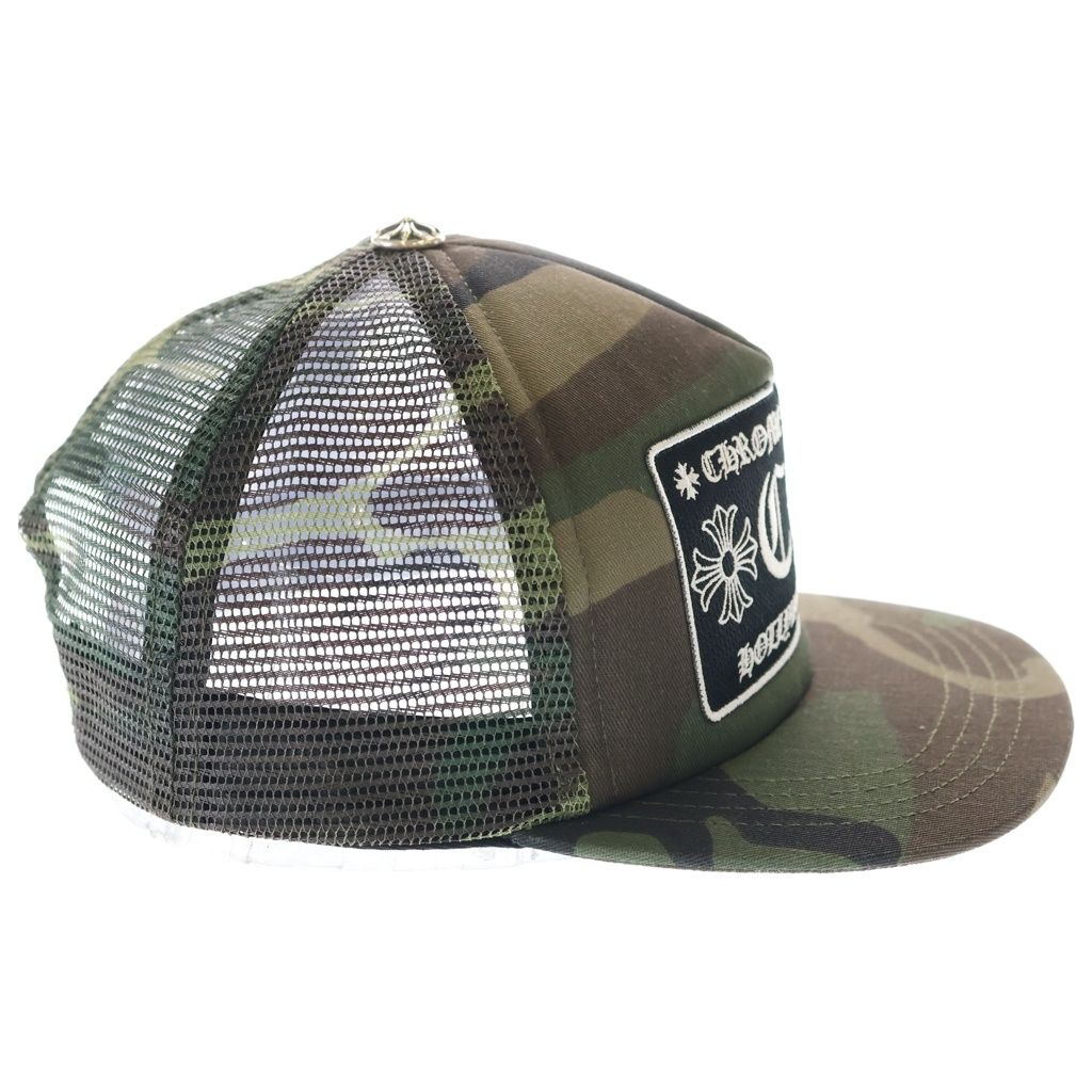 Chrome Hearts Trucker Cap CH Camouflage Mesh Hat with Patch Cross Ball — view 3
