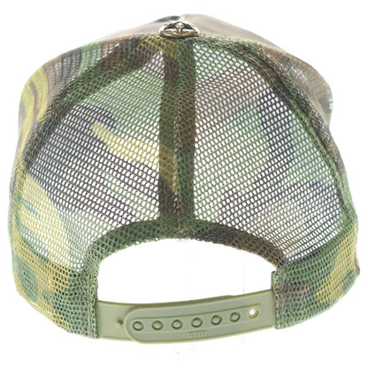 Chrome Hearts Vintage Trucker Cap Leather Star Patch Camo Pattern Mesh Truck — view 2