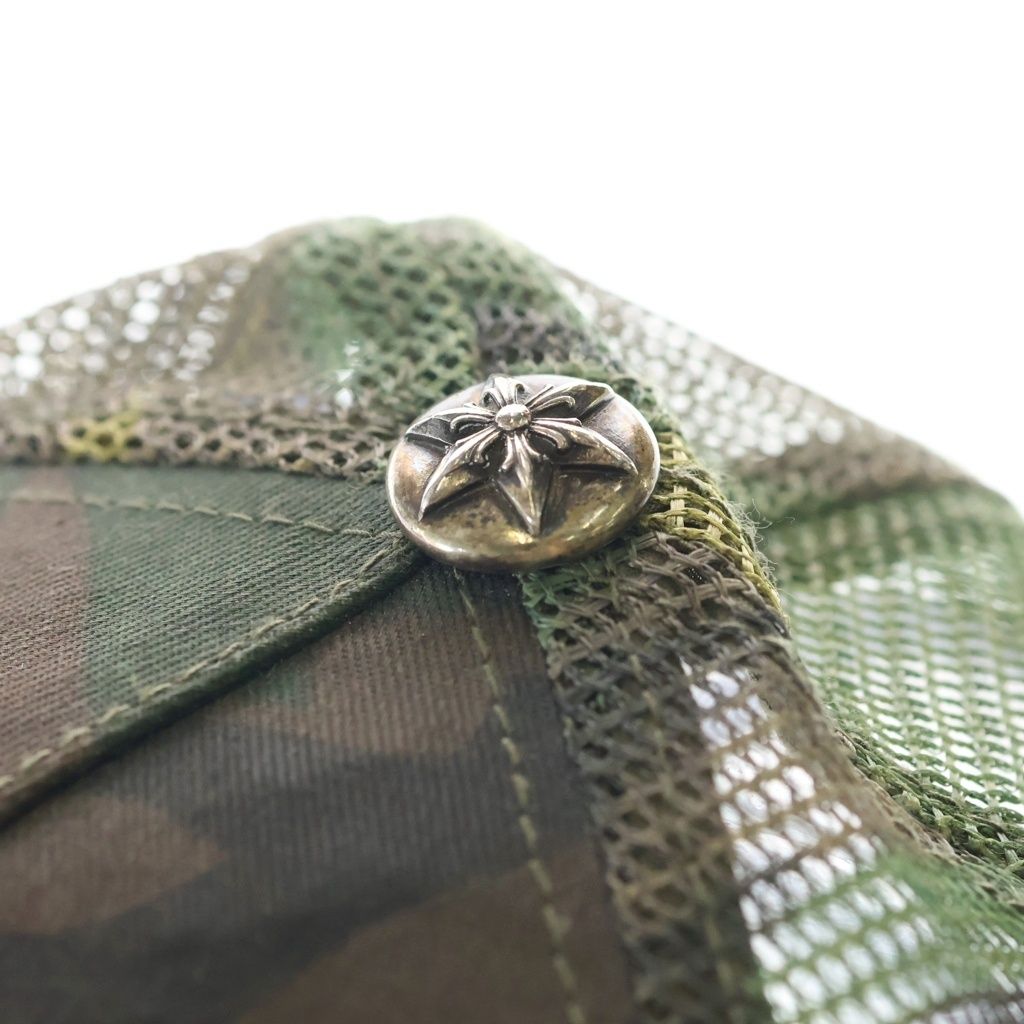 Chrome Hearts Vintage Trucker Cap Leather Star Patch Camo Pattern Mesh Truck — view 6