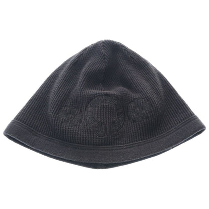 Chrome Hearts Horse Shoe Embroidery Logo Thermal Knit Beanie Hat Black