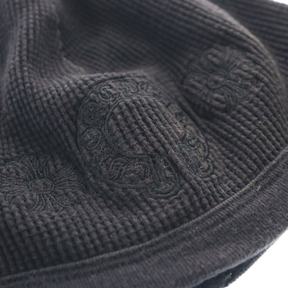 Chrome Hearts Horse Shoe Embroidery Logo Thermal Knit Beanie Hat Black — view 5