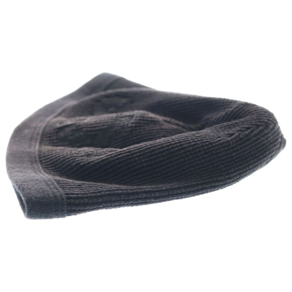 Chrome Hearts Horse Shoe Embroidery Logo Thermal Knit Beanie Hat Black — view 3