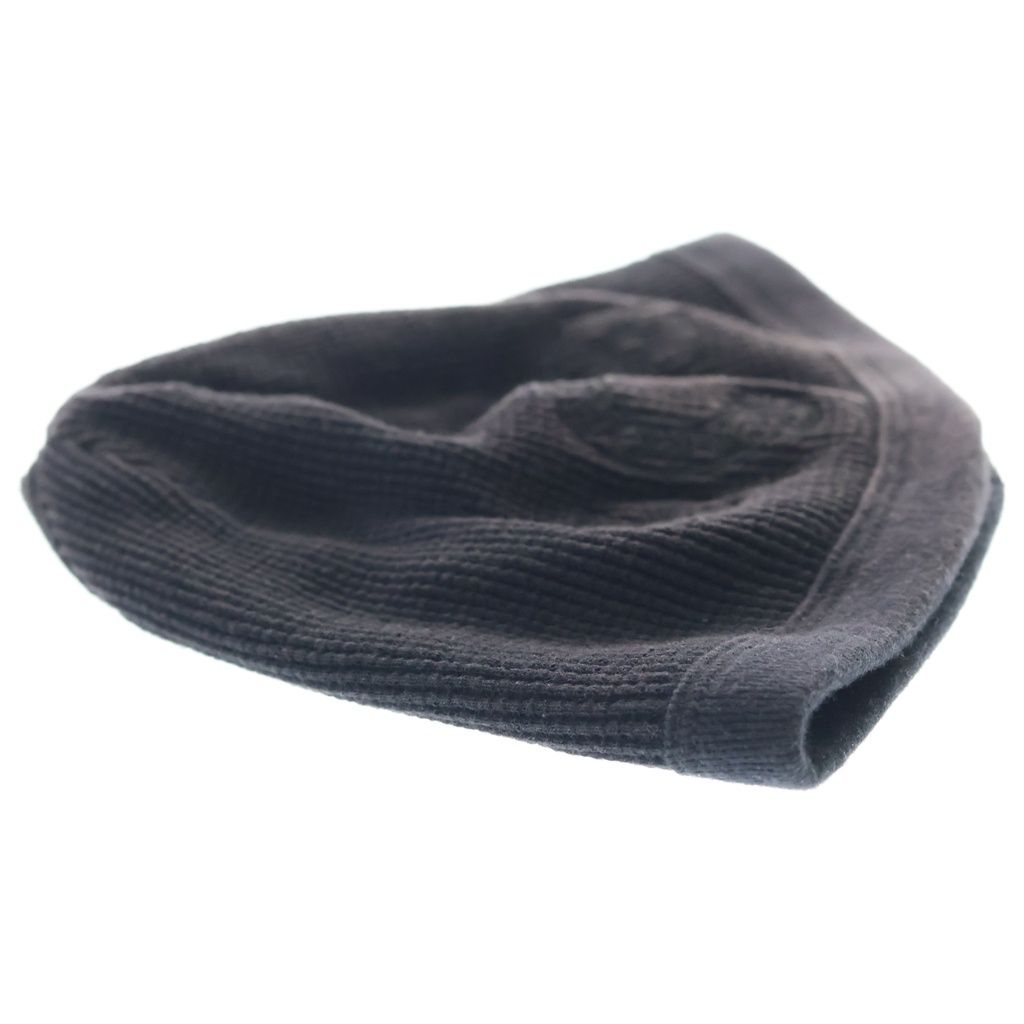 Chrome Hearts Horse Shoe Embroidery Logo Thermal Knit Beanie Hat Black — view 4