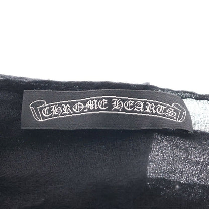 Chrome Hearts Scarf Apple a Day CH Embroidery Wool Shawl Black — view 5