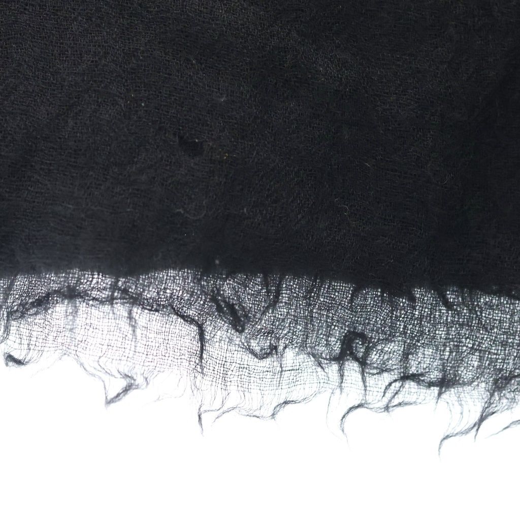 Chrome Hearts Scarf Apple a Day CH Embroidery Wool Shawl Black — view 4