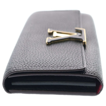 Louis Vuitton Portefeuille Capucines Taurillon Leather Wallet Black — view 3