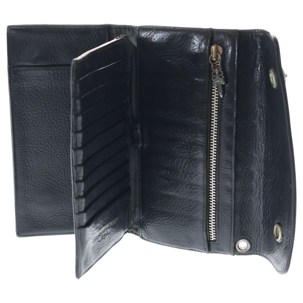 Chrome Hearts Wave Leather Wallet Black — view 4