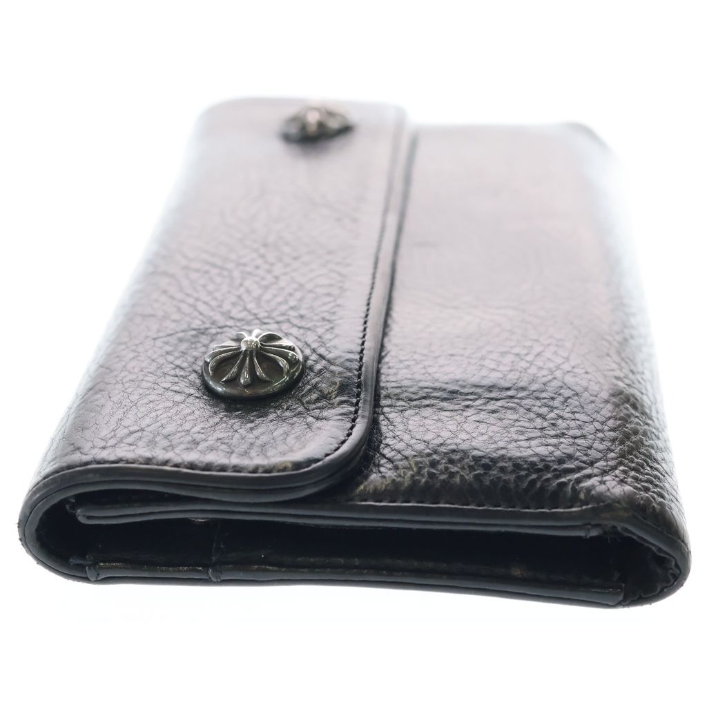 Chrome Hearts Wave Leather Wallet Black — view 3