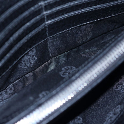 Chrome Hearts Judy Cross Ball Button Leather Wallet Black — view 4