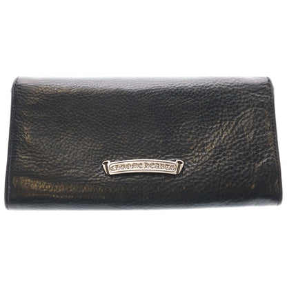 Chrome Hearts Judy Cross Ball Button Leather Wallet Black — view 2