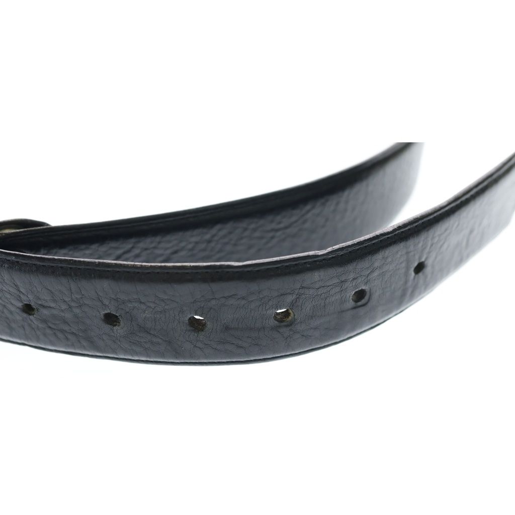 Chrome Hearts 1.5 Strap Scroll Level Roulis Betts Leather Belt Black — view 6