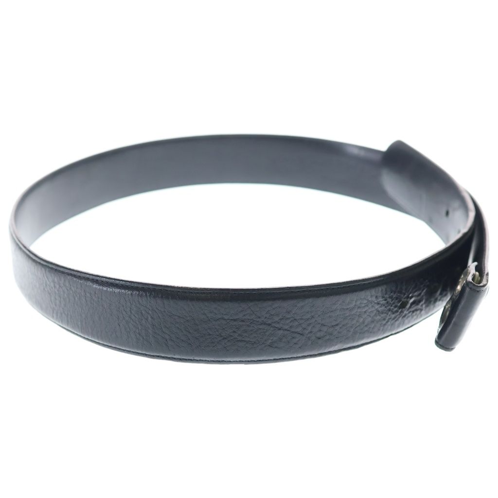 Chrome Hearts 1.5 Strap Scroll Level Roulis Betts Leather Belt Black — view 3