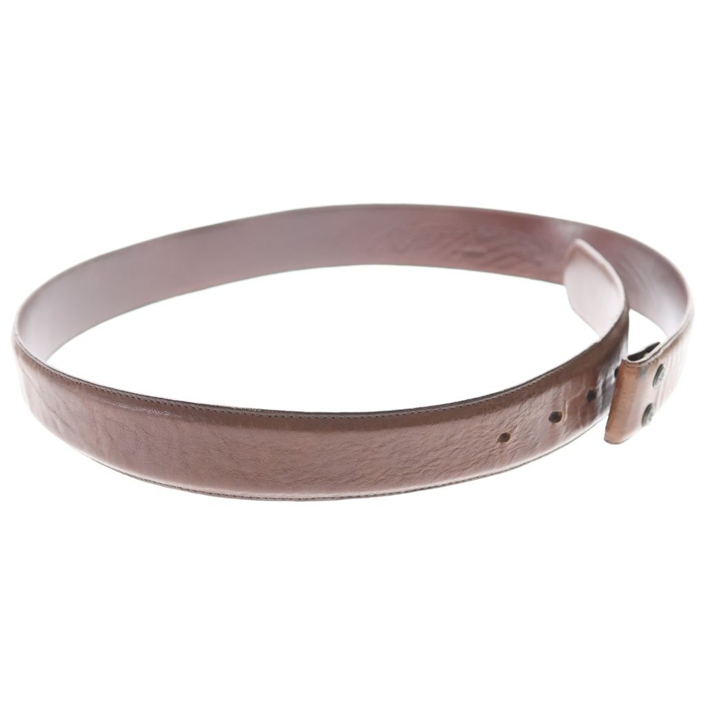 Chrome Hearts 1.5 Strap Scroll Level Roulis Betts Leather Belt Brown — view 3