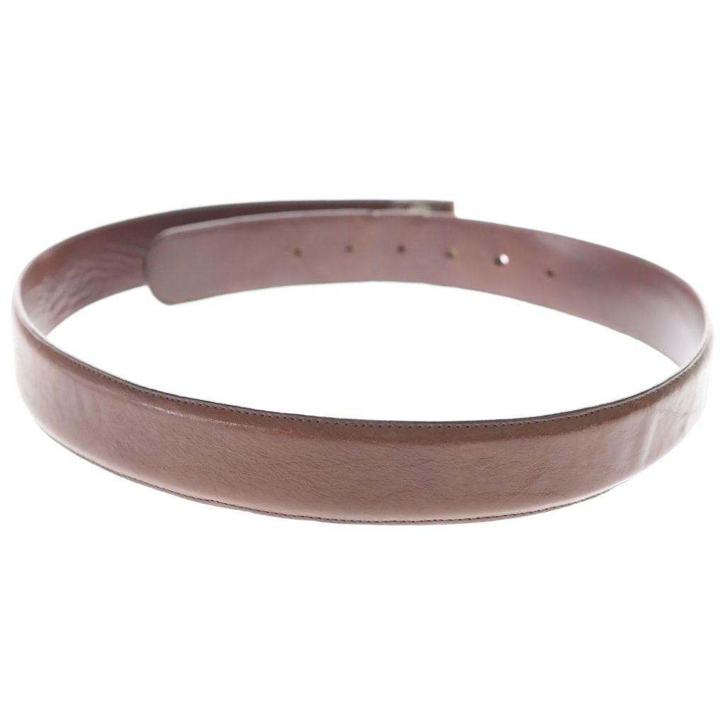 Chrome Hearts 1.5 Strap Scroll Level Roulis Betts Leather Belt Brown — view 2
