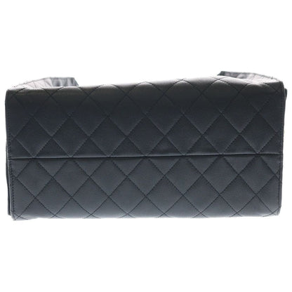 Chanel 25 Black Caviar Leather Gold Shoulder Bag — view 5