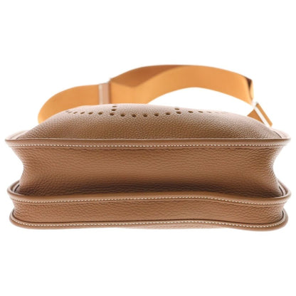 Hermes Evelyne 3 Trois PM Shoulder Bag Brown Taurillon Clemence Leather Silver — view 5