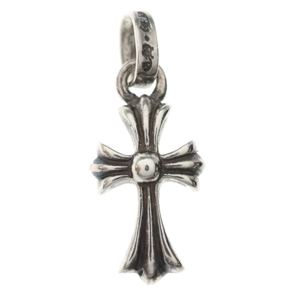 Chrome Hearts Crs Baby Fat Cross Pendant Top Silver