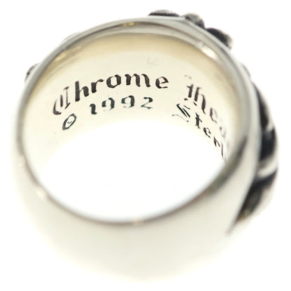 Chrome Hearts Flrl Crs Floral Cross Ring Silver — view 5