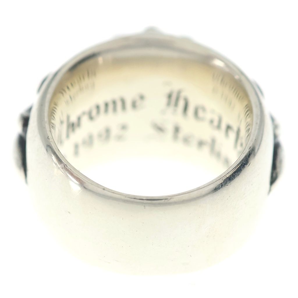 Chrome Hearts Flrl Crs Floral Cross Ring Silver — view 2