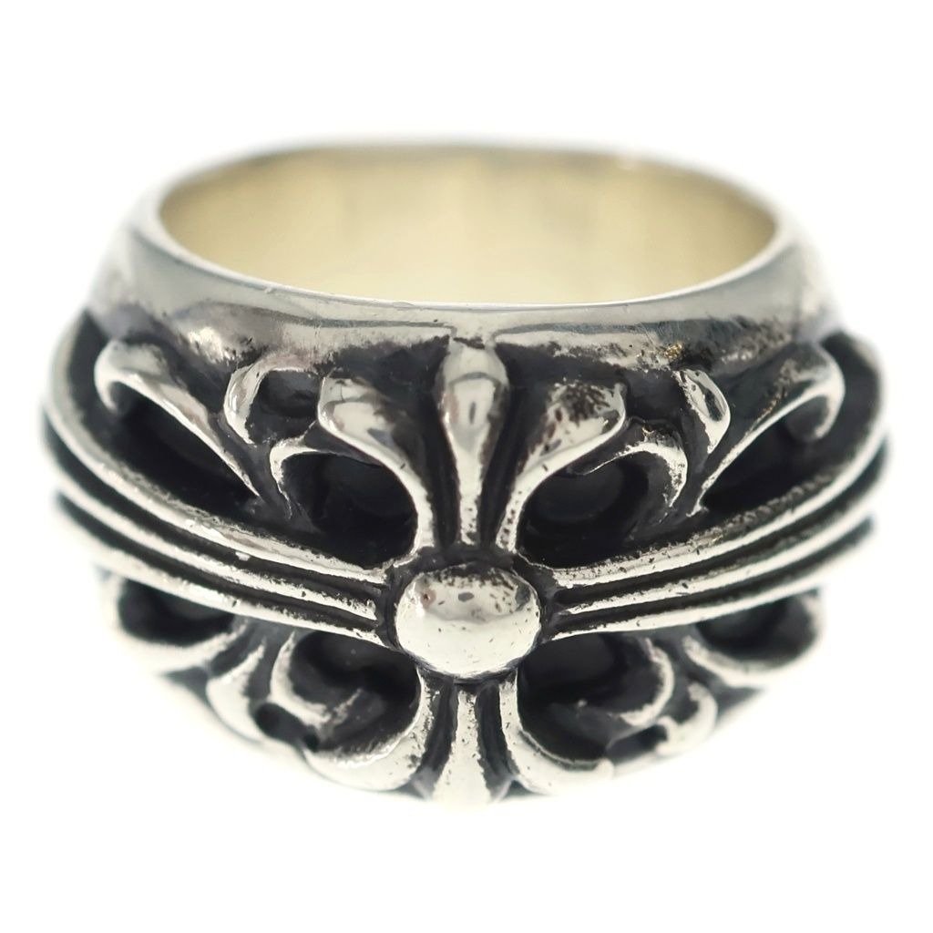 Chrome Hearts Flrl Crs Floral Cross Ring Silver — view 4