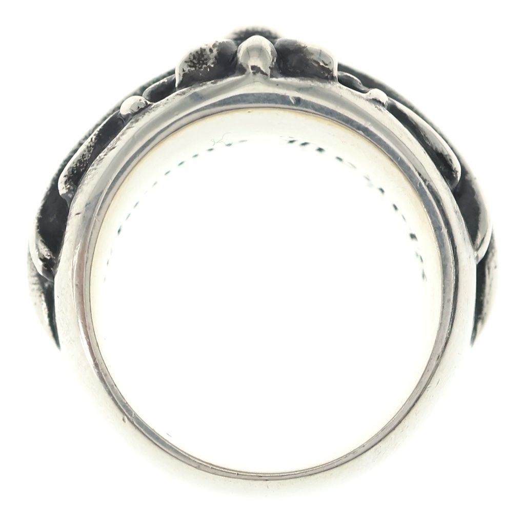 Chrome Hearts Flrl Crs Floral Cross Ring Silver — view 6