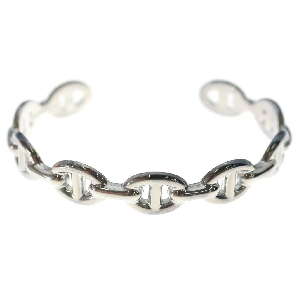 Hermes Chaine D'ancre Bracelet Bangle Silver
