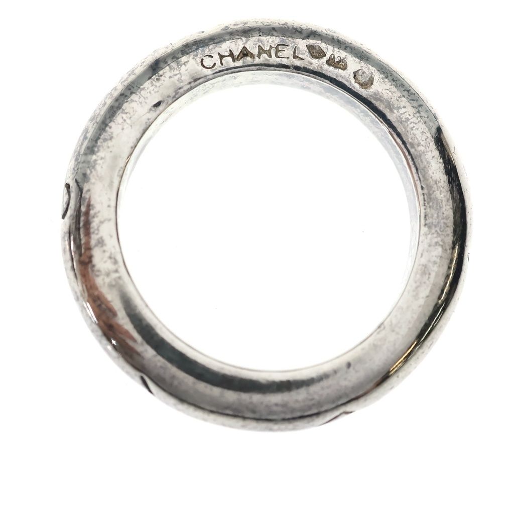 Chanel Logo Ring Silver — view 5