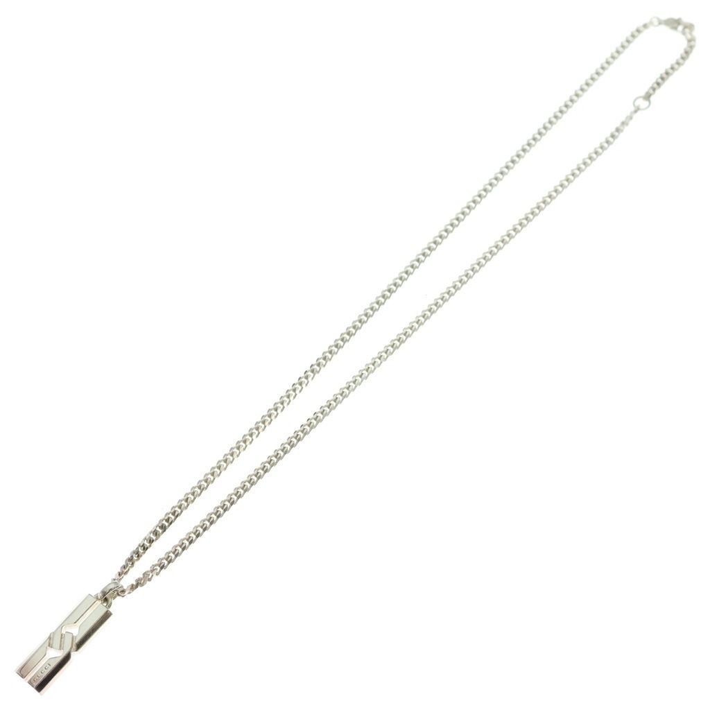 Gucci Knot Infinity Plate Necklace Silver — view 2