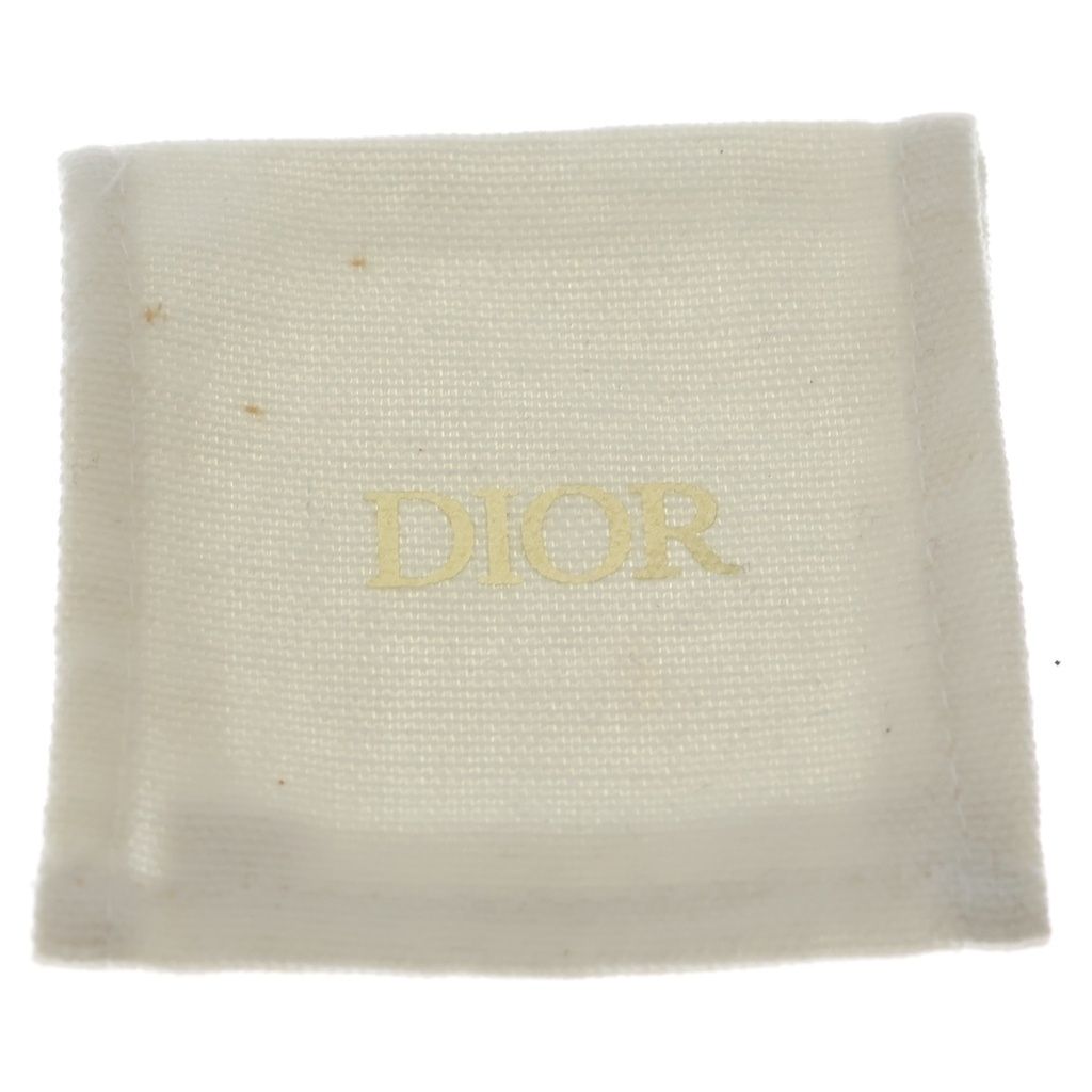 Dior Tribal Ball Line Stone Faux Pearl Earrings Gold — view 6