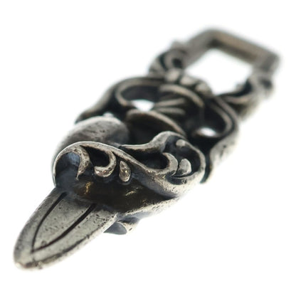 Chrome Hearts Dagger Heart Daga Pendant Top Silver — view 5