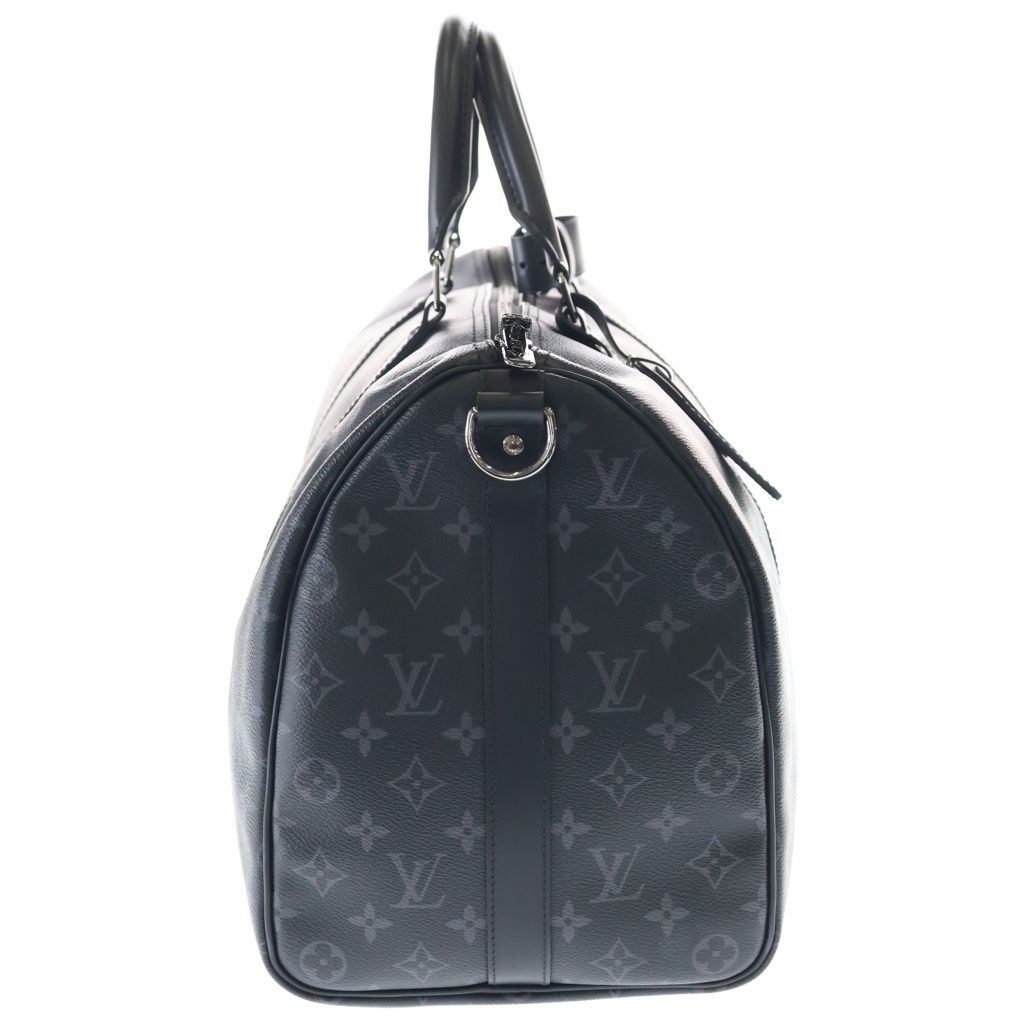 Louis Vuitton Monogram Eclipse Keepall Bandouliere 45 2-Way Boston Bag Black — view 3