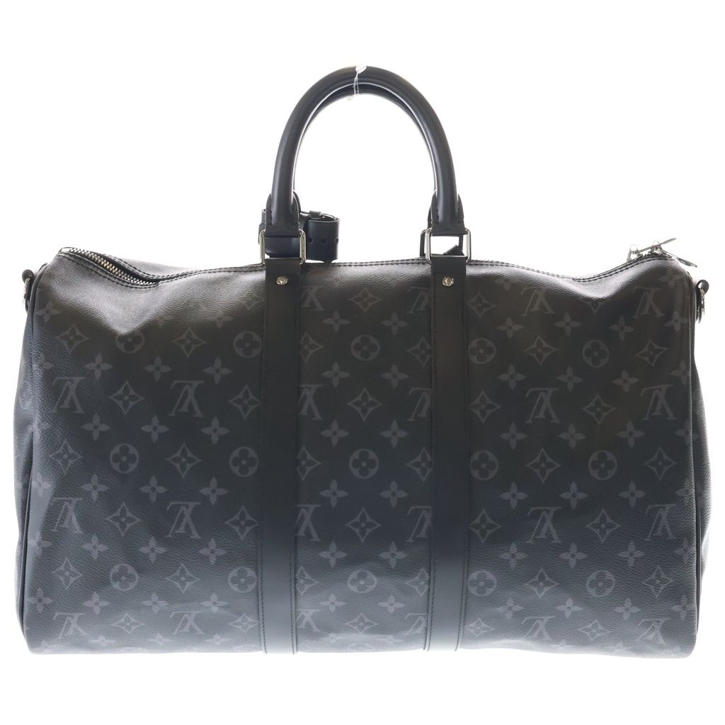 Louis Vuitton Monogram Eclipse Keepall Bandouliere 45 2-Way Boston Bag Black — view 2