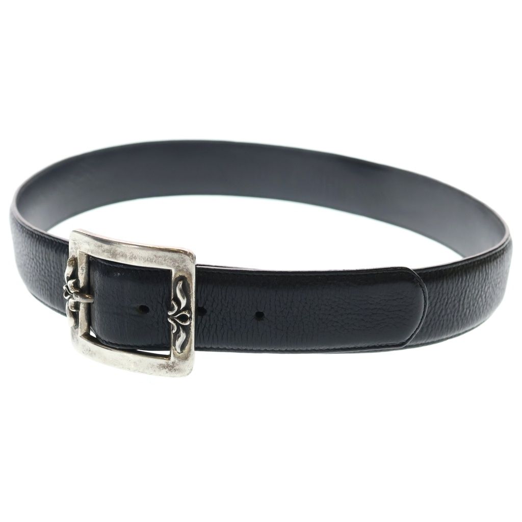 Chrome Hearts Blt Otj Buckle Leather Belt Silver
