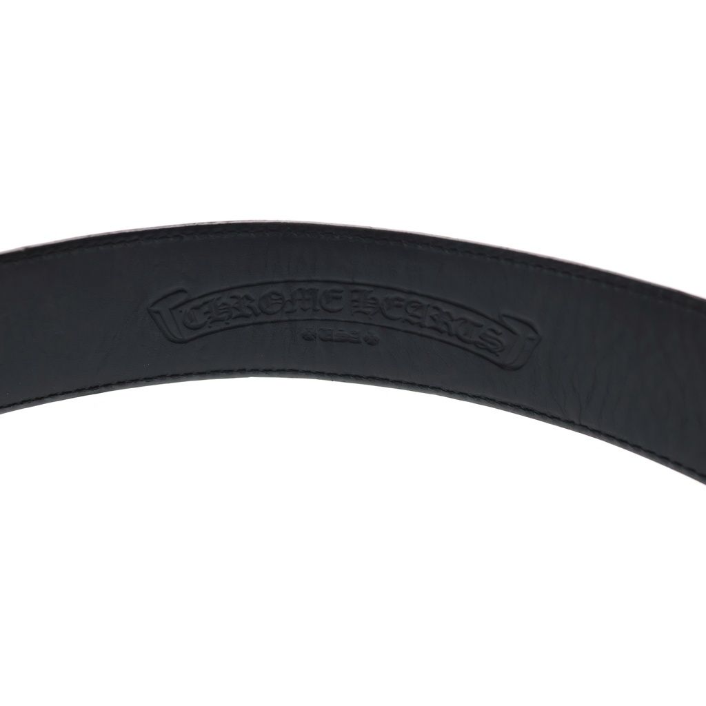 Chrome Hearts Blt Otj Buckle Leather Belt Silver — view 5