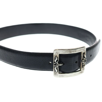 Chrome Hearts Blt Otj Buckle Leather Belt Silver — view 4