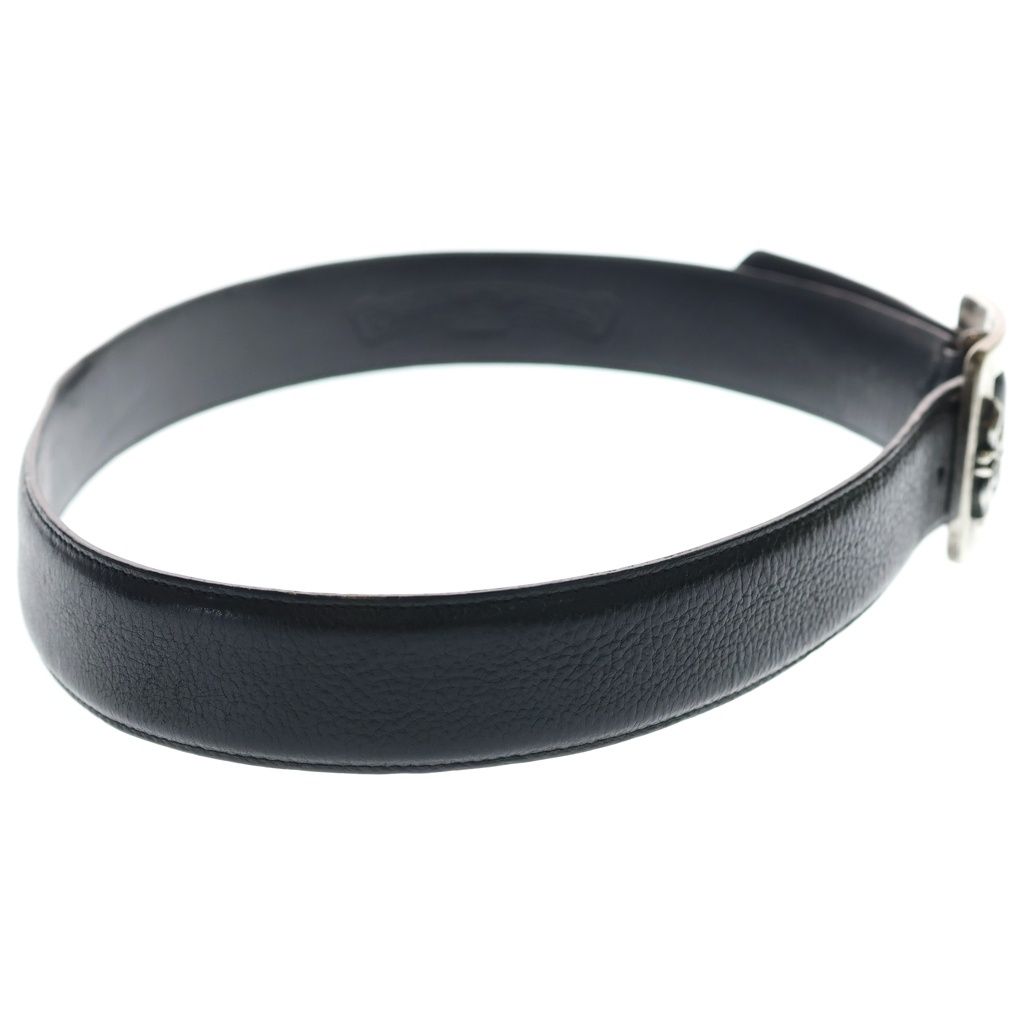 Chrome Hearts Blt Otj Buckle Leather Belt Silver — view 3