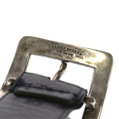 Chrome Hearts Blt Otj Buckle Leather Belt Silver — view 6