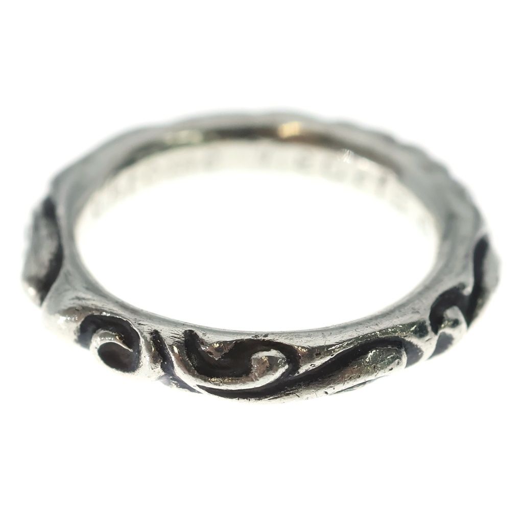 Chrome Hearts Scrl Band Scroll Ring Silver