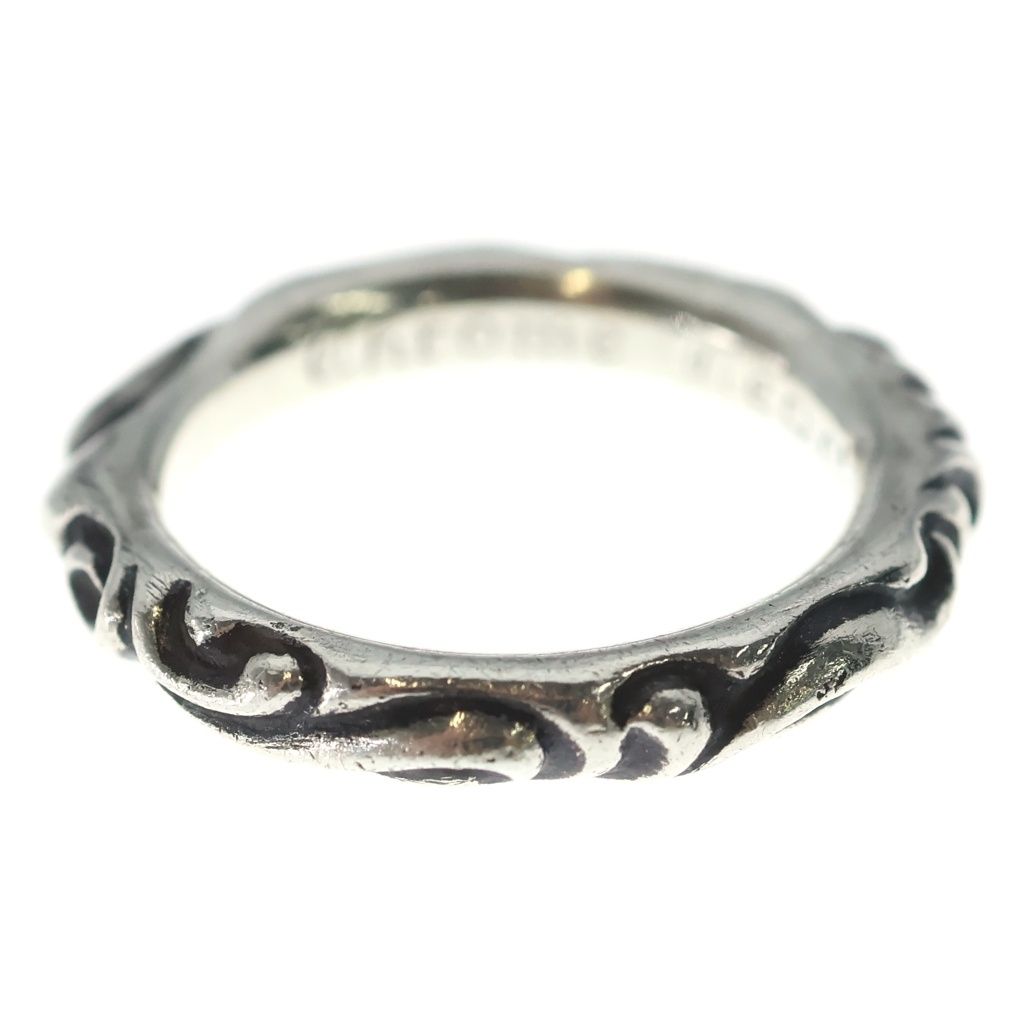 Chrome Hearts Scrl Band Scroll Ring Silver — view 4