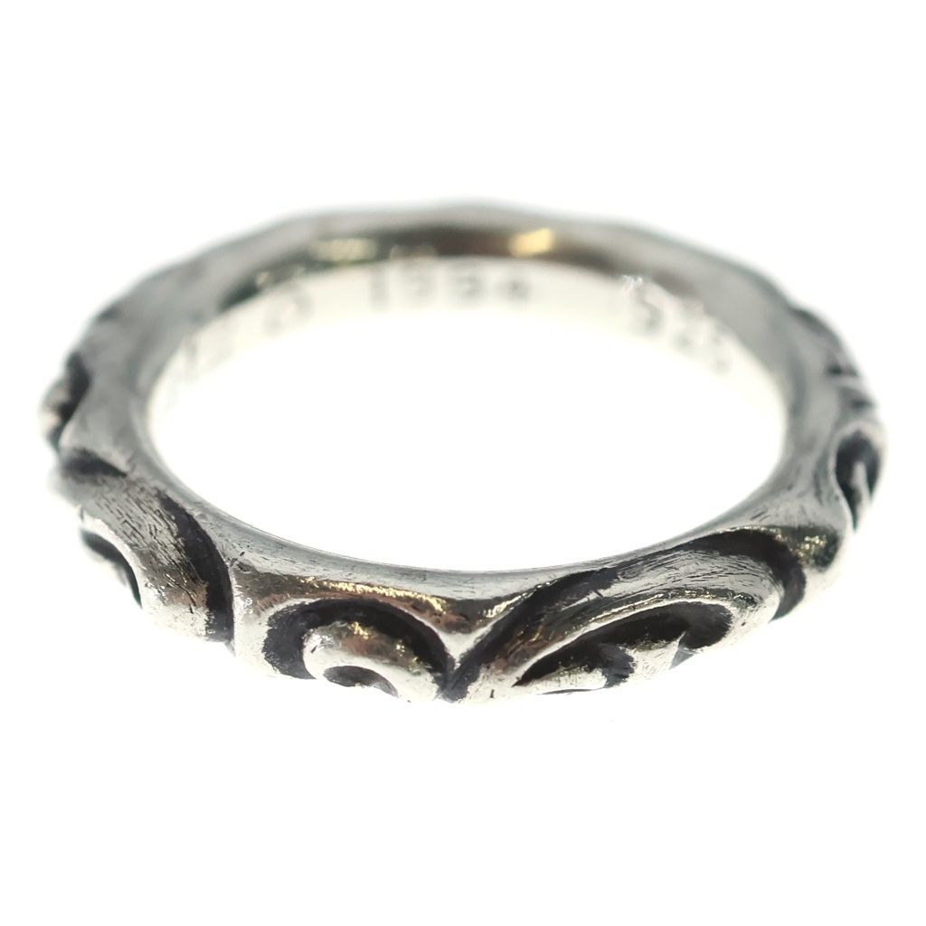 Chrome Hearts Scrl Band Scroll Ring Silver — view 3