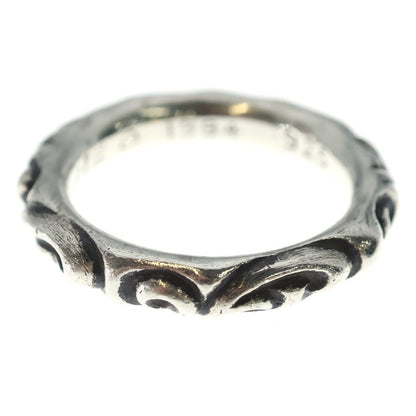 Chrome Hearts Scrl Band Scroll Ring Silver — view 3